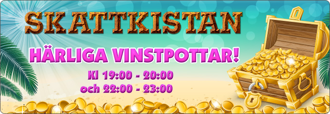 Skattkistor och högre vinstpotter hos Lysande Bingo