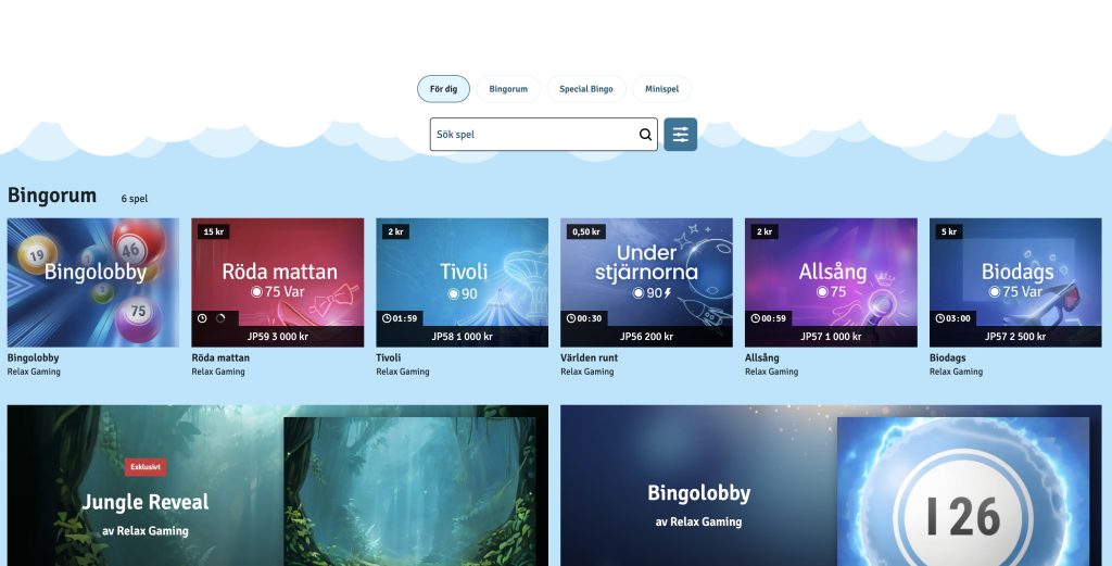 Nytt hos Bingo.com: Fräsch lobby, nya bingospel och jackpott