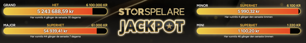 storspelare jackpottar